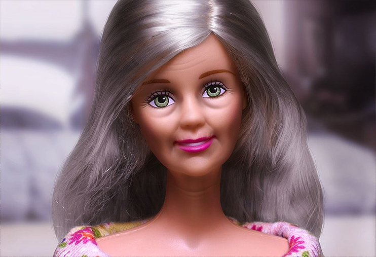 Campaign from Active Life Movement showing an obese Barbie